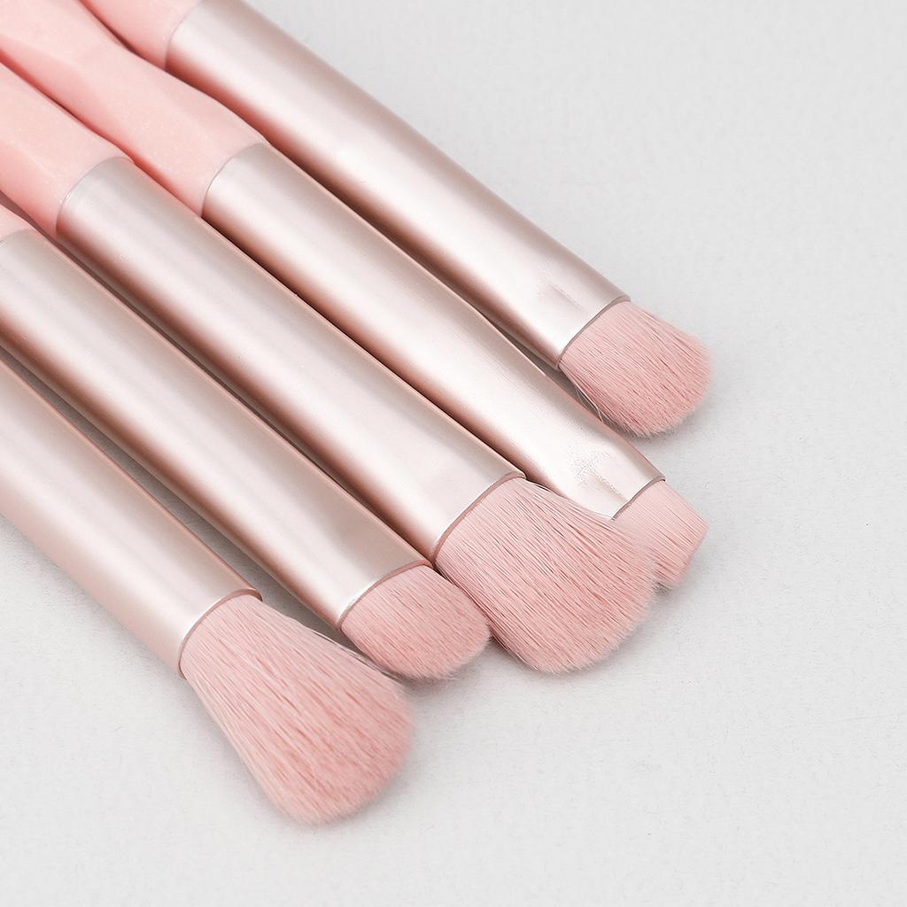 Convenient 5 Eye Makeup Brush Set, Eyeshadow Brush, Eyeliner Brush, Smudge Brush, Concealer Brush, Eyebrow Brush.