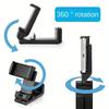 1pc Universal Airplane Phone Stand Holder, 360 Degree Rotation Travel Essentials Phone Mount For Desk, Handsfree Flexible Travel Accessories