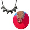 Metal Skull Pendant Necklace Punk Style Choker Necklace Hip Hop Clavicle Chain Necklace Gothic Jewelry for Eboy Men