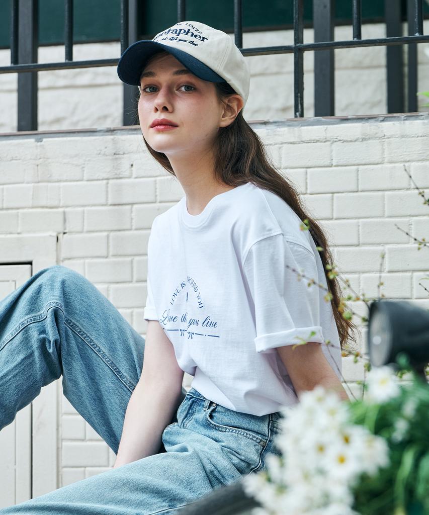 Metapeo Met Love Present Short Sleeve T-Shirt White