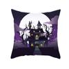Halloween Pillow Case Cartoon Pumpkin Head Castle Peach Velvet Cushion Home Furnishings