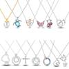 925 Silver Necklace For Women Pearl Cross Butterfly Turtle Heart Shape Women Necklace Jewelry Gift