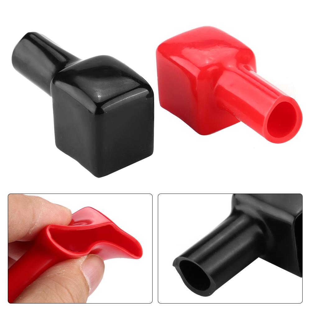 2pcs Car Battery Terminal   Covers Positive and Negative - Premium Quality PVC, Sy Installation -   Fit,   from Dust, Insulates