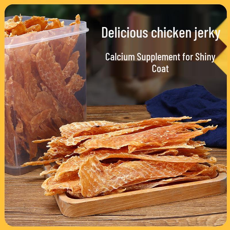 Chicken & Duck Jerky Dental Chews for Puppy Training - Small Breed Dogs & Cats