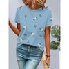 Summer Polka Dot Stripes 3D Print T-Shirts Women Casual O-Neck Short Sleeve T Shirt Harajuku Street Y2k Tees Top Female Clothing