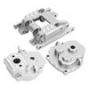 Gearbox Housing and Base Set Aluminum Alloy Low Noise RC Gearbox Case for Traxxas TRX4M 1 18 Silver