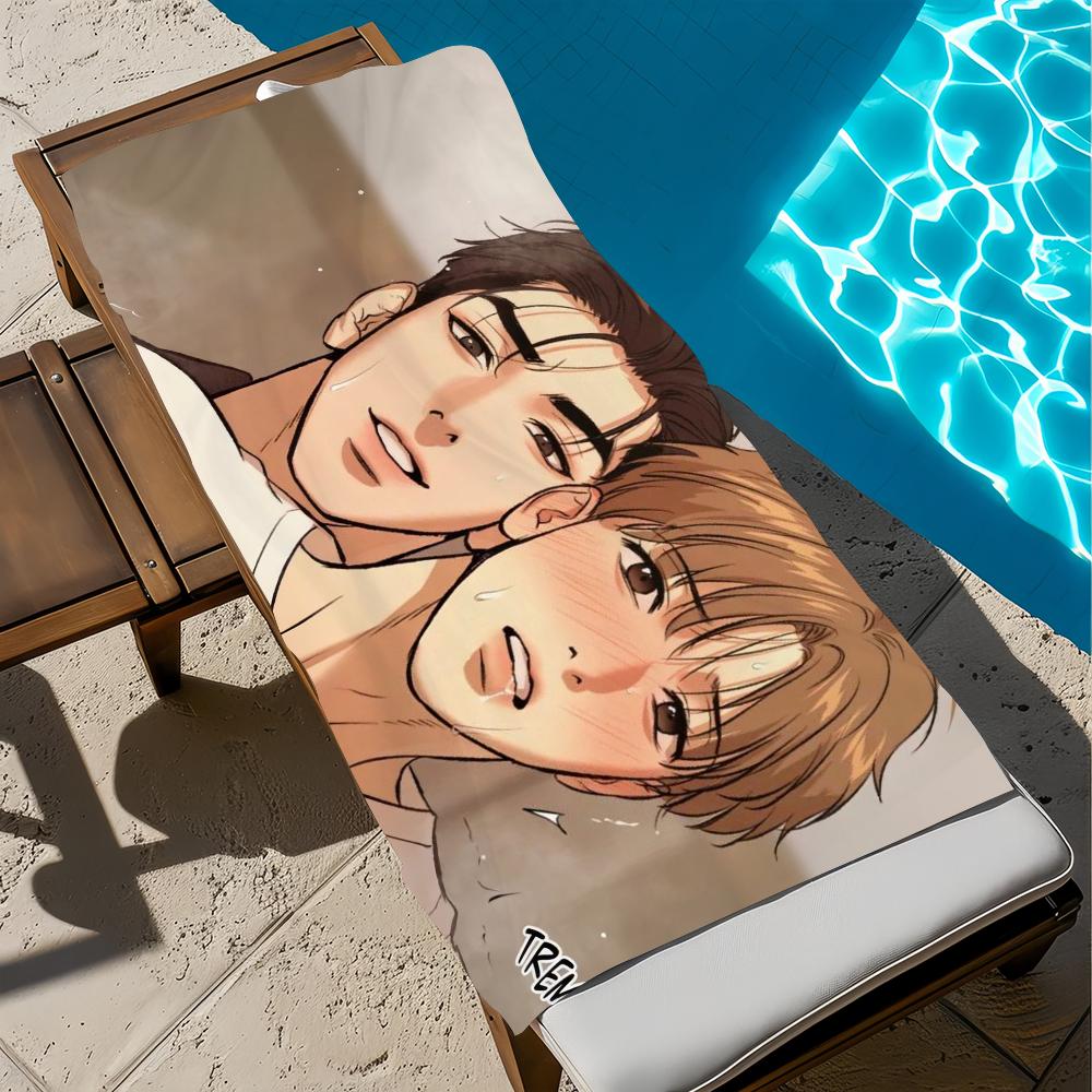 Classic Comic J-Joo-o J-jaekyung Towel Beach Quick Dry Soft Pool Towels Gift for Travel Gym Shower Camping sports