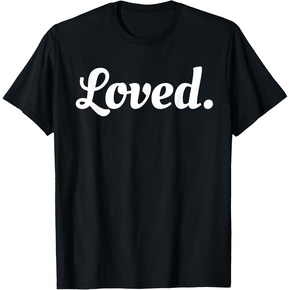 Mens Valentines Day T Shirt Loved Shirt Cotton Men T Shirt XXL чёрный