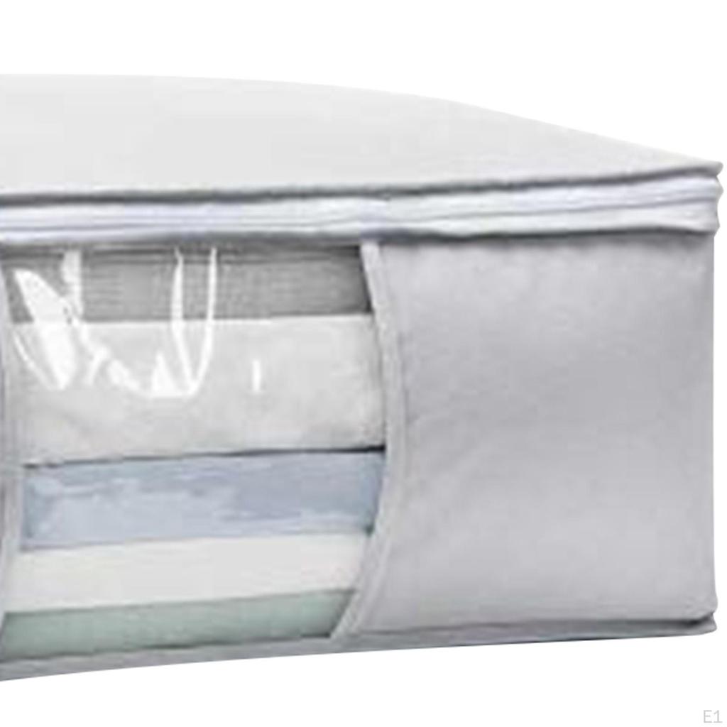 Clothes Storage Bin Quilt Bag Breathable Decorative Large Duvet Bags Organizer Blanket Cube