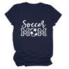 Soccer Mom European and American Crew Neck Women's Casual Loose Short-sleeved eBay Foreign Trade Spot Large Size Comfortable T-shirt