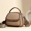 Luxury Design Double Zipper Handbags High Quality PU Leather Crossbody Shoulder Bags For Women Ladies Solid Color Messenger Bags