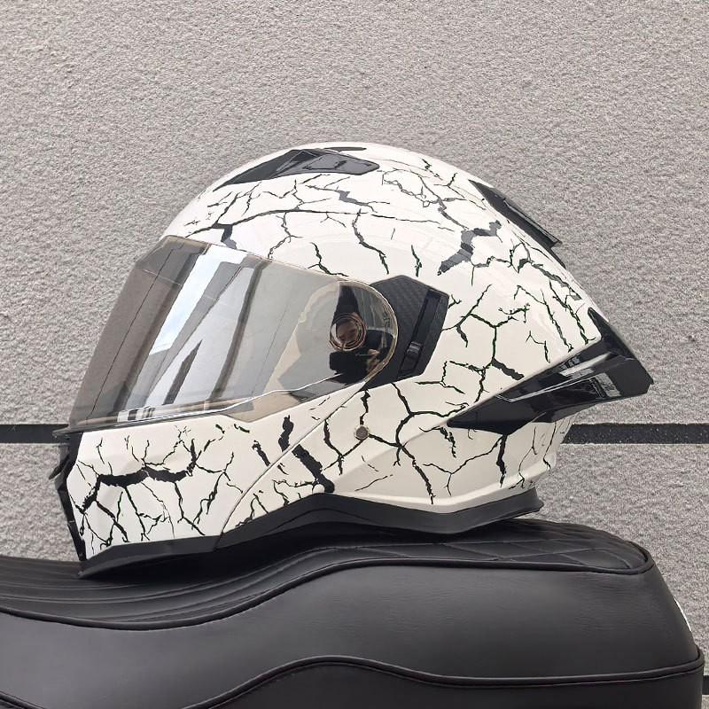 DOT ECE Certified Full Face Motorcycle Helmet Men Women ABS Shell Flip-Up Visor All-Season Use