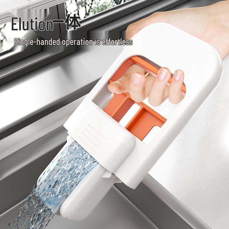 Compact Folding Sponge Mop - Hands-Free, Water-Absorbent, Multifunctional Cleaning Tool