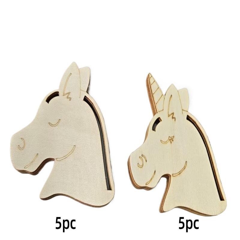 

24pcs/set Unfinished Blank Wooden Tag Natural Rectangle Pendant with Heart DIY Crafts Bookmark for Wedding Party Decoration Gift 2mm