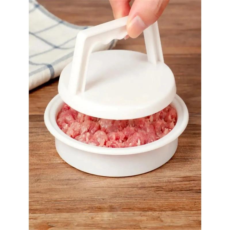 

Multi Functional Hamburger Meat Compactor, Household Kitchen Artifact, Hamburger Meat Patty Mold. белый