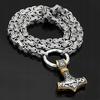 Collana da Uomo Martello di Thor, Argento Spesso 303