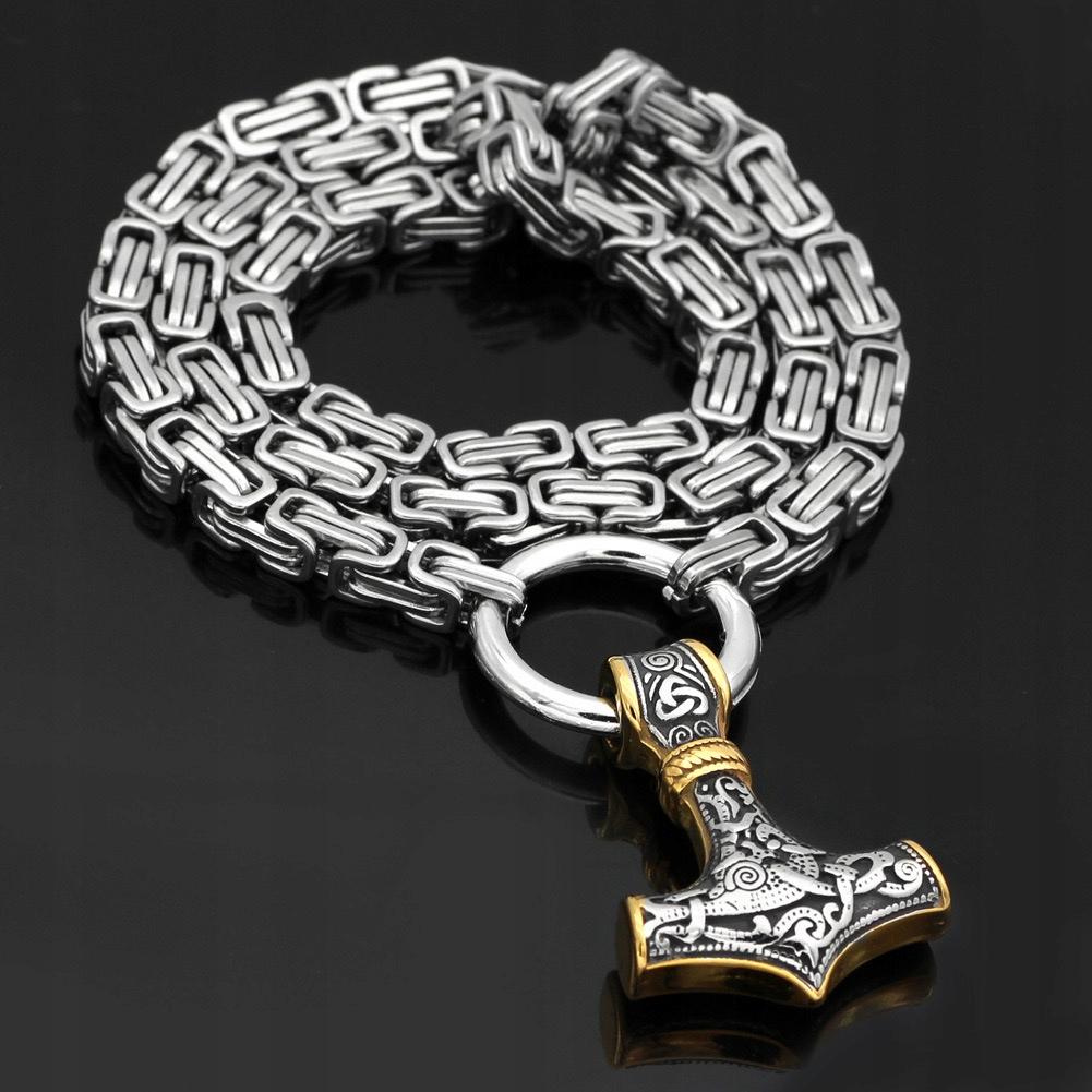 Collana da Uomo Martello di Thor, Argento Spesso 303