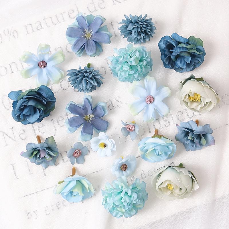 Rose Mixed Artificial Flowers Wedding Marriage Decoration Fake Flower for Home Room Decor DIY Crafts Gifts Garland Accessories