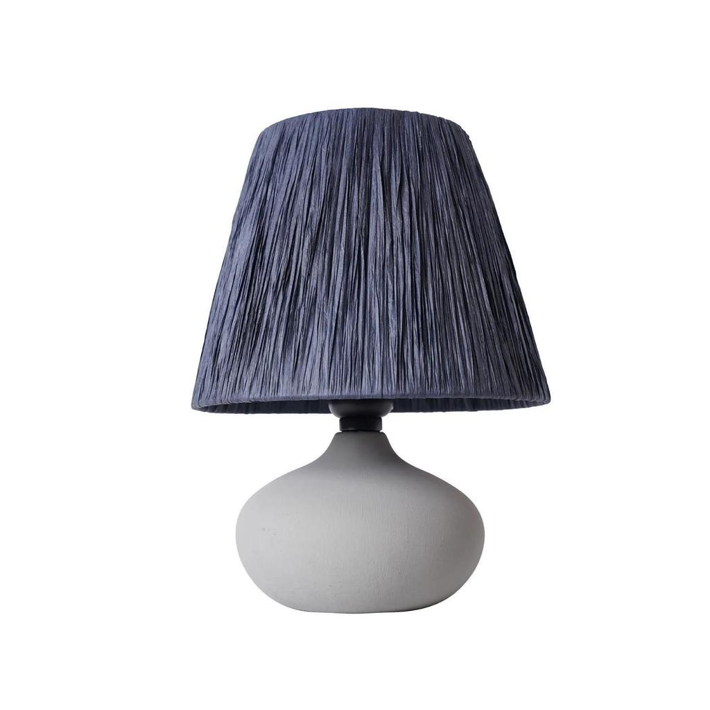 Chemin Handmade Seramik Abajur Gri