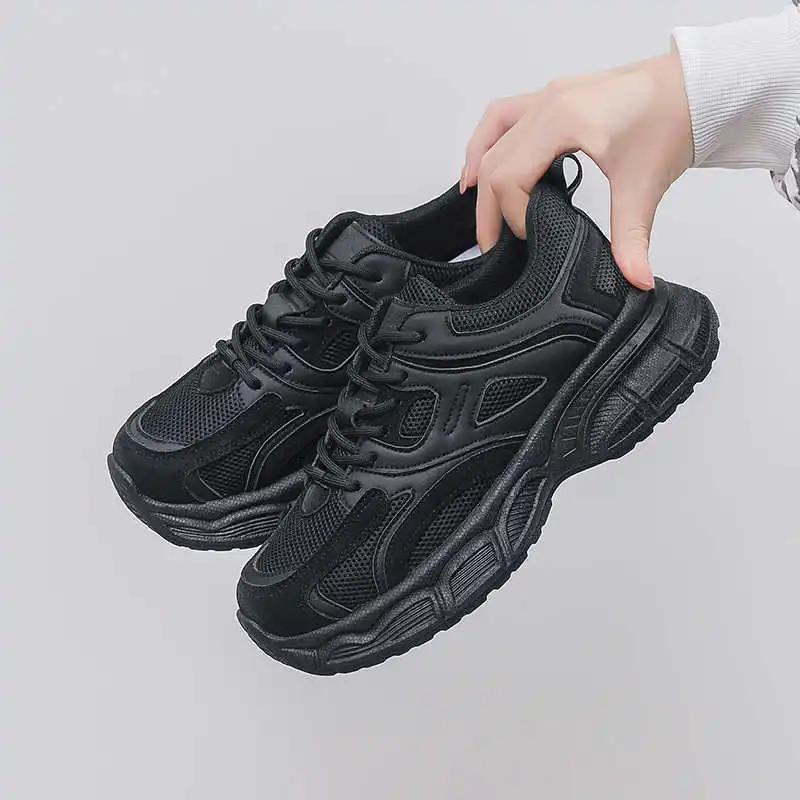 Fashion Chunky Outdoor Woman Shoes Black Loafers Hiphop Sneakers Yellow Boots Sports Offers New In Special Use Low Prices Festival