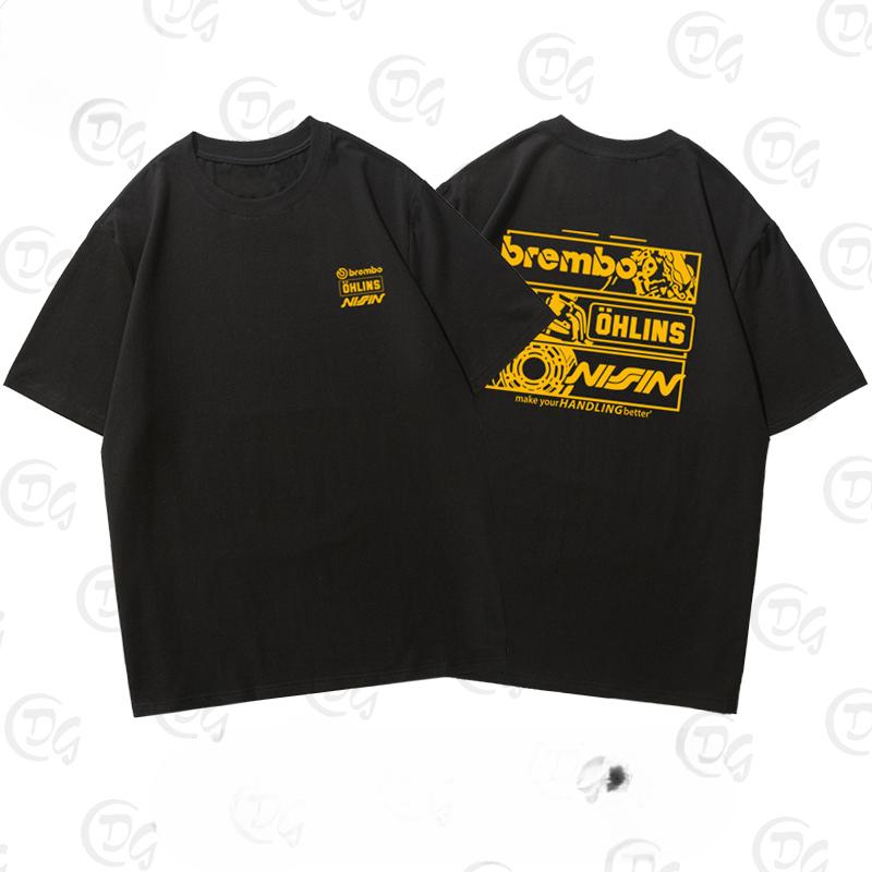 2025 Sweden OHLINS Motorcycle Shock Absorber Modified Short-sleeved T-shirt Male and Female Cyclists Riding Clothes