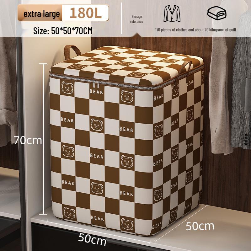 Super Thick Foldable Quilt Storage Bag - Large, Dustproof Organizer for Clothes & Moving
