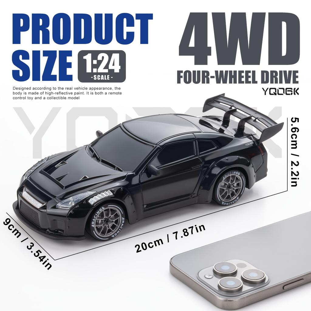 1: 24 Scale Speed 4WD RC Drift Remote Control Car 2.4G RC Racing Car Children Electric Toy For Boys Kids Christmas Gift