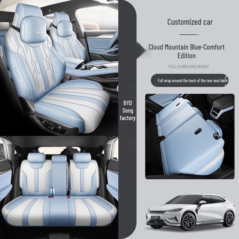 BYD Song L Five-Seat Leather Car Seat Cushion - Four Seasons