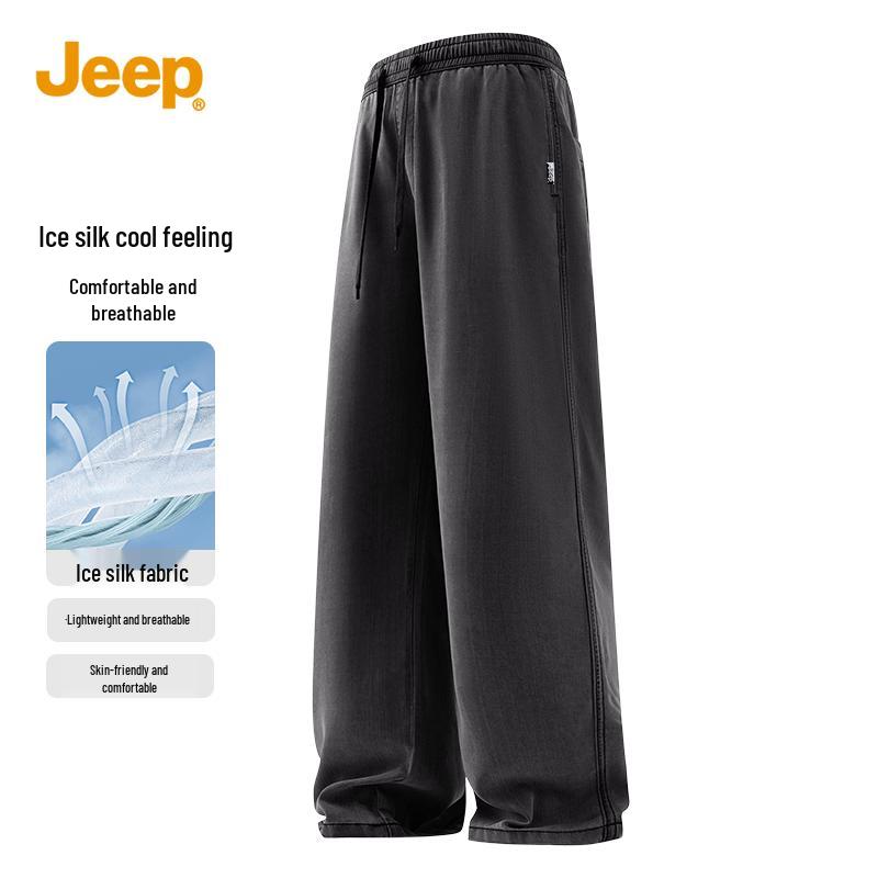 

Men s JEEP Ice Silk Straight-Leg Denim Casual Pants 2XL
