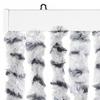 VidaXL Insektenschutz-Vorhang Hell- und Dunkelgrau 100x220 cm Chenille