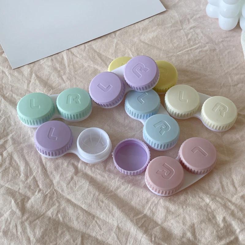 5/10pcs Random Color Contact Lenses Box Travel Holder Container Soaking Contact Lens Box Mini Contact Lenses Case Accessories
