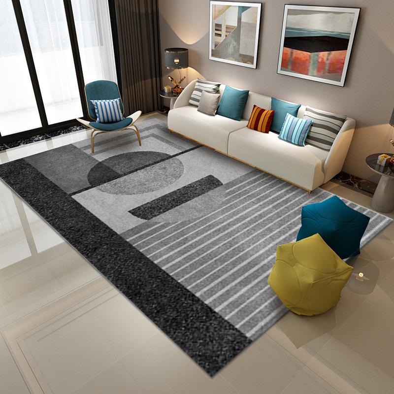 Simple Ins Living Room Light Luxury Large Area Carpet Living Room Decoration Home BB Rug Bedroom Blanket Square Soft Bath Mat