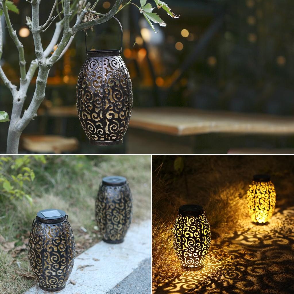 Tomshine Solar Powered Energy LEDs Lantern Light Outdoor Hanging Lamp IP44 Water Resistance for