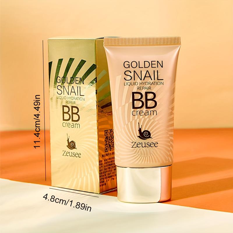 Golden Snail BB Cream Moisturizing Foundation Primer Full Coverage Concealer Matte Finish Pore-Hiding & Blemish Covering BB Cream Foundation