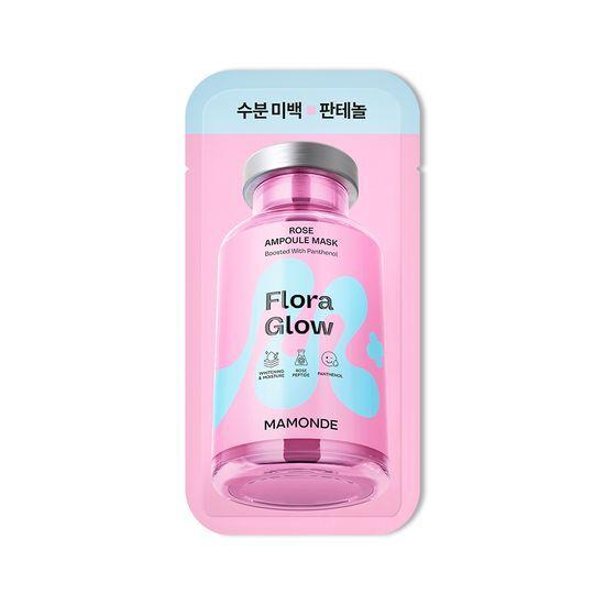 Moisture Whitening Mamonde Flora Glow Rose Ampoule Mask Pack (1 Sheet)