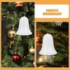 White Foam Bells for Christmas Tree Decoration 6Pcs Ornaments