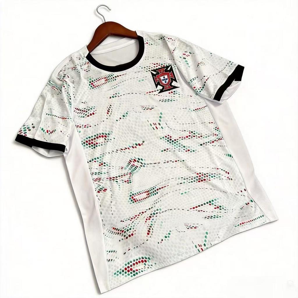 Fans short-sleeved mesh quick-drying football jersey D print Portugal Côte d'Ivoire Morocco