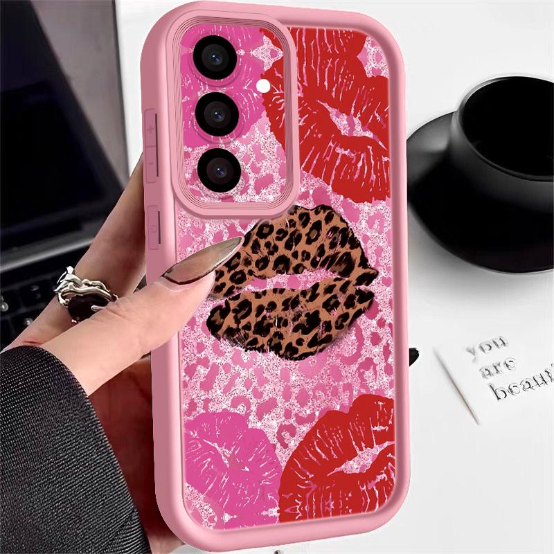 Custodia Stampata Fashion Lips Heels Per Samsung S26 S25 Ultra S24 S23 Plus S22 S21 FE A54 A25 A35 A55 A16 A26 A36 A56 A17 A27 A37 A57 5G Cover Antiurto