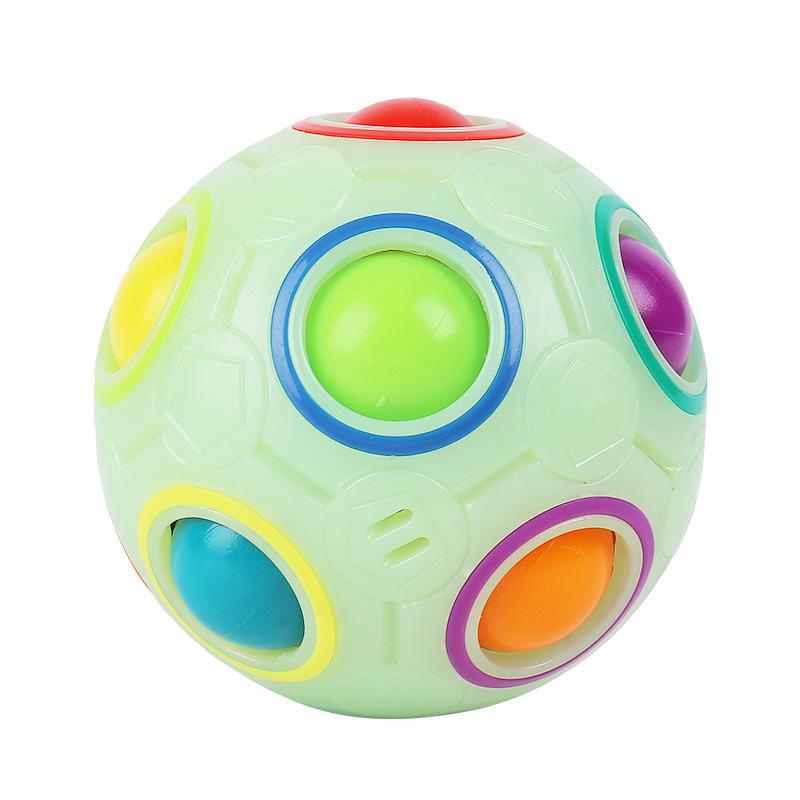 Yongjun Magischer Regenbogenball: Kreativer, reibungsloser, lehrreicher Zauberwürfel für Kinder