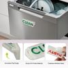 Magicfour Dishwasher Clean Dirty Sign, Adhesive Flip Sign for Dishwashers, Easy to Read for Kitchen Storage and Decoration Accessories (1 Pack)