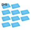 10Pcs Painting Plates Plastic Art Trays Stackable Non-Slip Design Widely Used Easy To Clean DIY Projects Colored Serving Trays