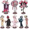Hazbin Hotel Anime Vaggie Angel Dust Alastor Husk Charlie Morningstar Akrylový stojánek Stojící destičky Stolní ozdoba Dárek