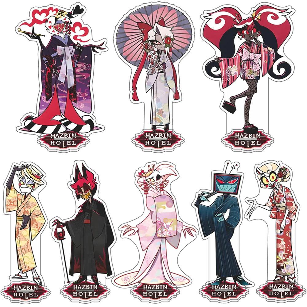 Discover Intime Hazbin Hotel Anime Vaggie Angel Dust Alastor Husk Charlie Morningstar Acrylic Stand Standing Plates Desktop Ornament Present