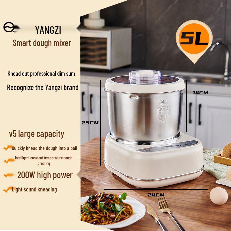 High-Power Automatic Dough Mixer & Kneader with Fermenting and Proofing Functions