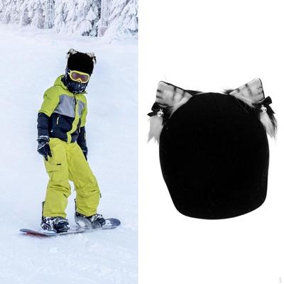 Snow Ski Helmet Cover Skiing Lightweight Cat Ear Design Cute Accessories Snowboard