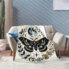 Dark Romance Butterfly Roses Blanket Sofa Blanket Camping Trip Bedroom Outdoor Plush Blanket Digital Printing