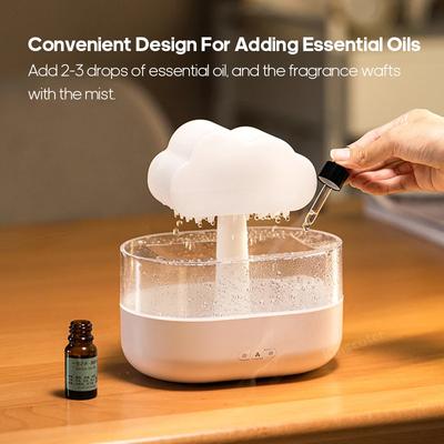 Cloud Diffuser Zen Raindrops Air Humidifier Essential Oil Diffuser USB Desktop Ultrasonic Sprayer