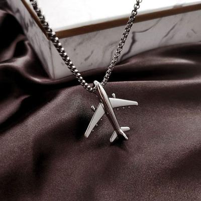 Geometric Vintage Punk For Women Hiphop Pendant Neck Jewelry Korean Clavicle Choker Airplane Man Chain Necklace
