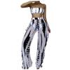 Fashion Women's Tube Top Mesh Pants Printed High Waist Split Sexy Swimsuit Bikini