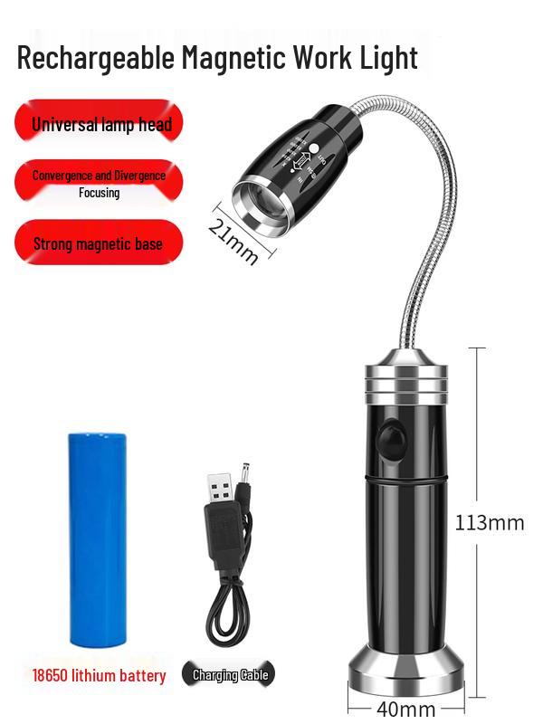 JZDASI Rechargeable Magnetic Flexible Work Light